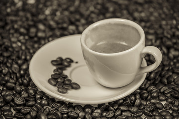 Cup of regular coffee.