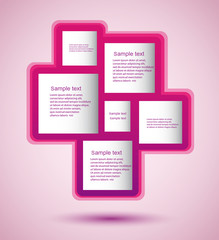 Vector abstract banner speech bubble design