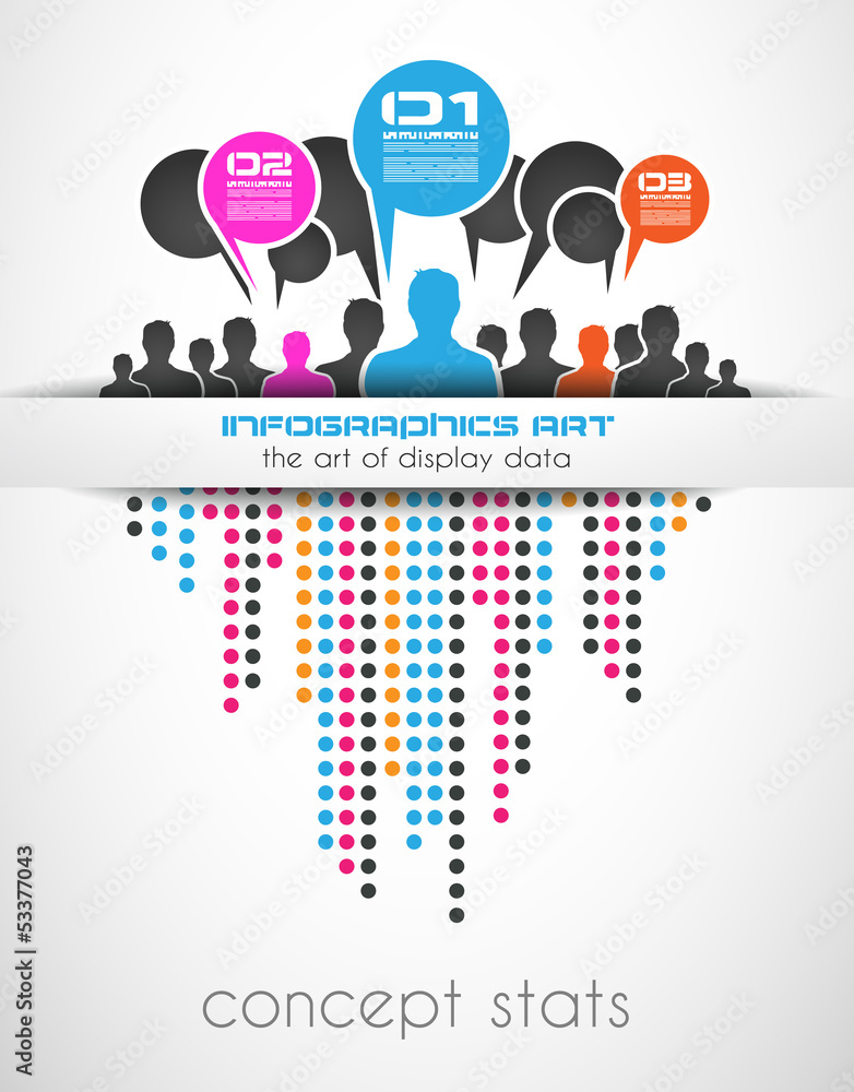 Poster Infographics concept to display your data in a stylish way.