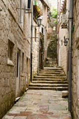 Obraz premium Kotor. Stairs