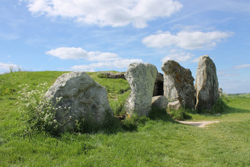 Stones at entrance to West Kennet Long Barrow