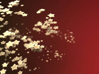 Shiny Stars Particles on smooth background