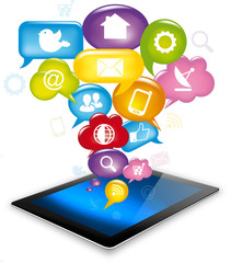 Tablet social media, App