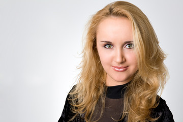 Naklejka premium Portrait of attractive beautiful young woman