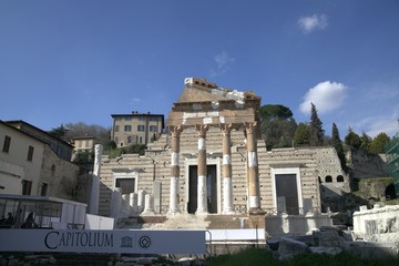 Fototapeta na wymiar Roman Temple, Brescia
