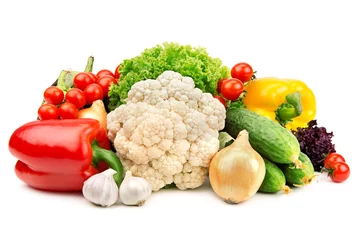 Afwasbaar Fotobehang Groenten Set groenten
