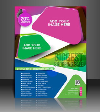 Vector business brochure, flyer, magazine cover