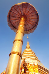 golden Pagoda of Wat Phrathat Doi Suthep