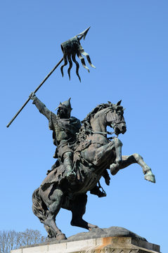 William The Conqueror Statue In Falaise In Normandie