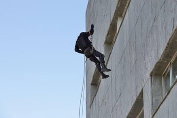 Police special forces in Spain in action