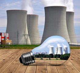 Nuclear power plant in bulb