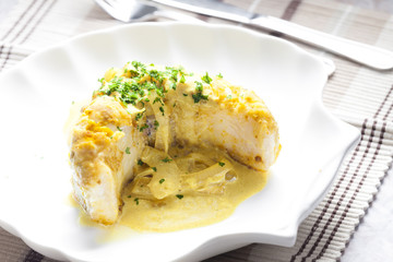 sea eel on curry