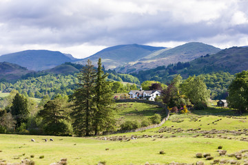 landscape of Lake District, Cumbria, England