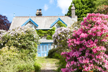 house with garden, Cumbria, England