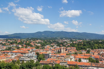 Naklejka na ściany i meble Zagreb hill Sljeme