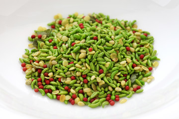 green mukhwas,after-dinner mouth freshener with indian cuisine