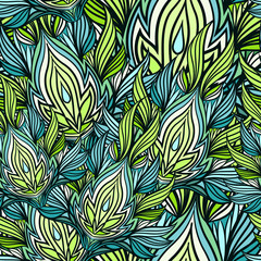 Seamless abstract background. Bright and fresh colors.