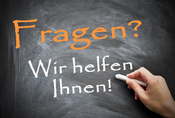 Fragen Wir helfen Ihnen