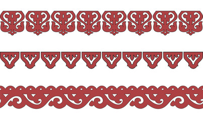 The wooden decorated for window