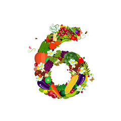 Fresh vegetables and fruits number 6