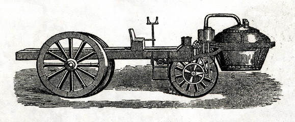 First automobile - Cugnot's 1771 fardier à vapeur - 53389037