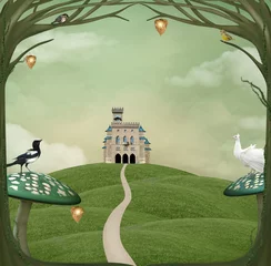  Wonderland series - Castle over the hill © EllerslieArt