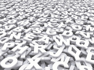 Obraz premium letters of the English alphabet.