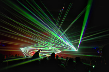 bright laser show