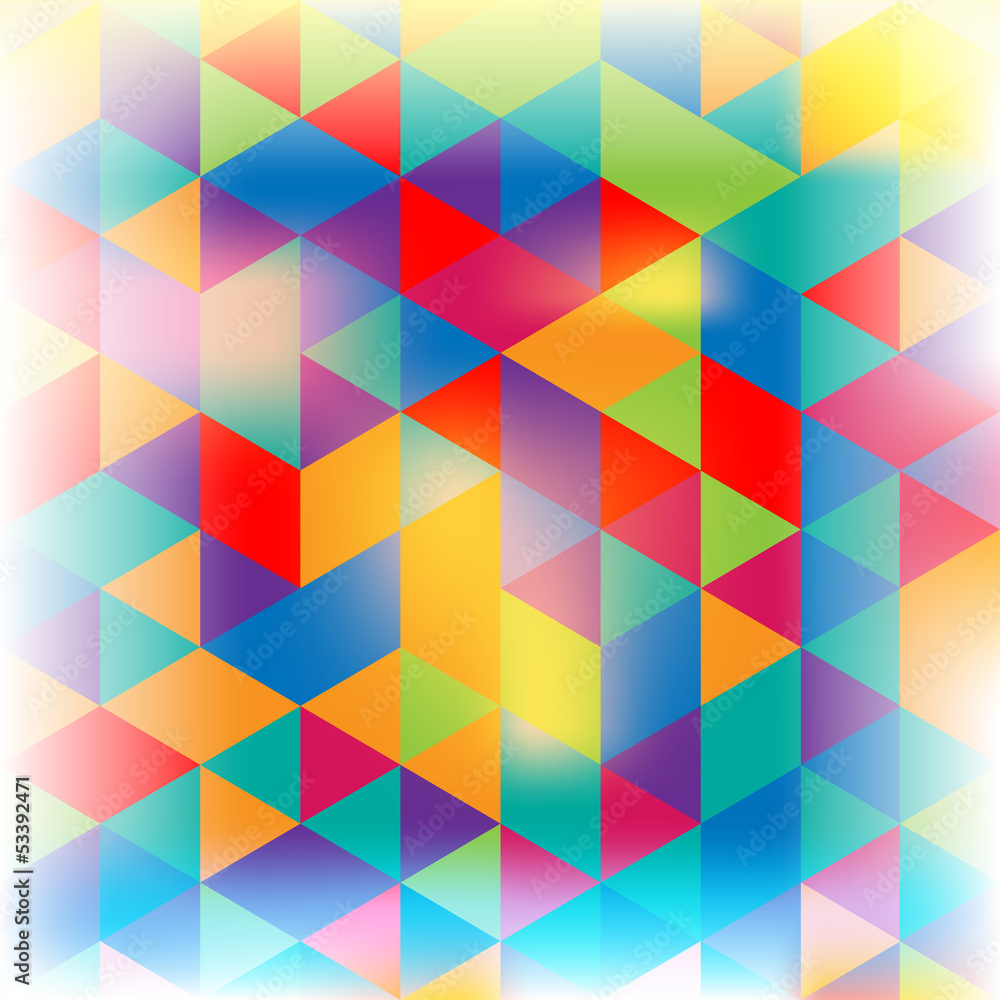 Aufkleber abstract colorful geometric background. retro design.