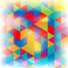 Abstract colorful geometric background. Retro design.