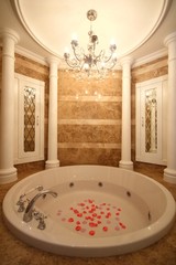 Luxurious bathroom with jacuzzi