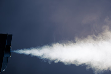 smoke machine in action