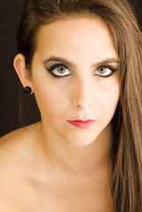 Naklejka premium Face of a young woman