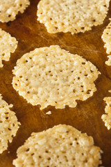 Homemade Baked Parmesan Cheese Crisp