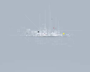 science futuristic internet computer technology business solutio