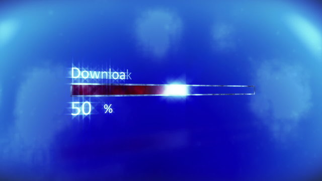Downloading progress with percentage, HD 1080