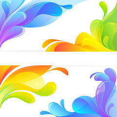 Colorful Corners in Abstract Style
