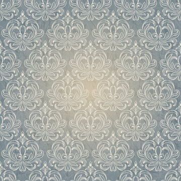 Vintage Floral Pattern with Scuff