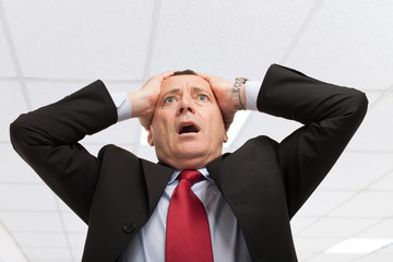Desperate businessman