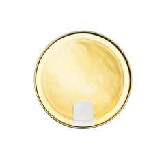 tin can isolated over white