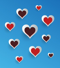 Hearts background. EPS10.