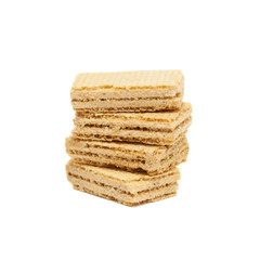 Fototapeta premium waffle isolated on a white background