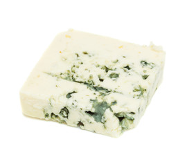 roquefort cheese on white background