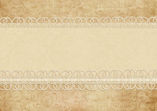 Gorgeous vintage background with lace