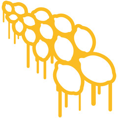 Lemon Graffiti Pattern