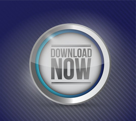 Download now button. illustration design