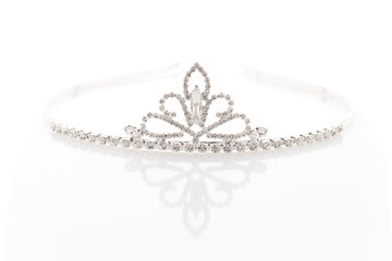Wedding tiara with crystals