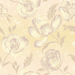 Vivid repeating floral