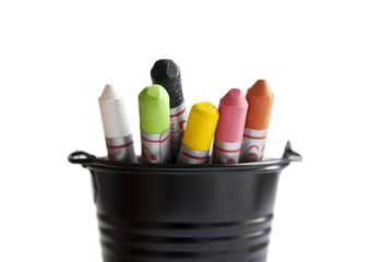 rayons pastelles colorés