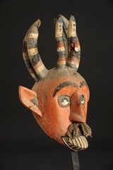 Maschera cerimoniale del popolo Bamana in Mali